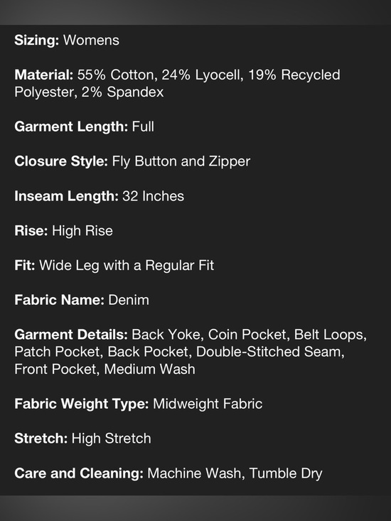 Universal Thread Wide-Leg High-Rise Jeans in Blue Wash - Picture 3 of 3